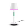 De draagbare tafellamp Philips Hue Go in wit met groenblauwe handgreep. (Afbeeldingsbron: Philips Hue)