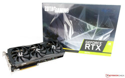 Getest: de Zotac GeForce RTX 2070 AMP Extreme desktop-GPU. Testkaart voorzien door Zotac Germany.