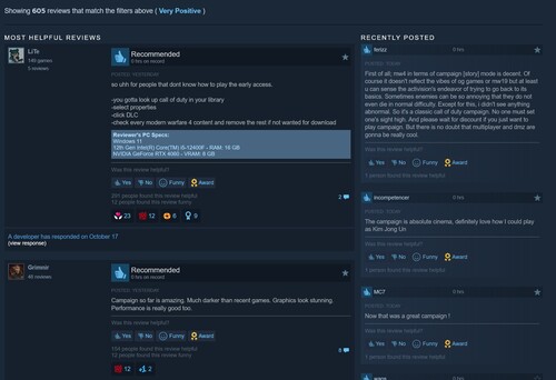 Steam-recensies van Call of Duty: Modern Warfare 4 getoond