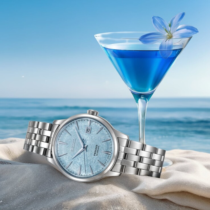 Het horloge Presage Cocktail Time Maya Bay Limited Edition van Seiko. (Afbeeldingsbron: Seiko)