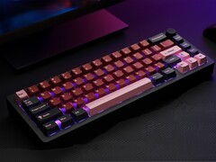 Zwart met een vleugje roze: Kleurenschema van de alles-in-één toetsenbord-PC. (Afbeeldingsbron: Rakeydo via Kickstarter)