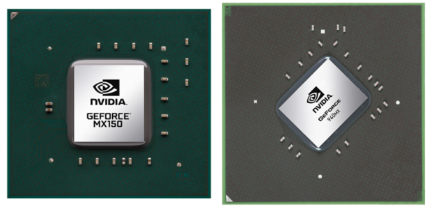 NVIDIA GeForce MX150 en de NVIDIA GeForce 940MX