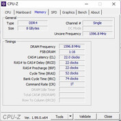 CPU-Z Geheugen