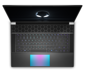 Alienware x16 - Toetsenbord en touchapd. (Afbeelding Bron: Dell)