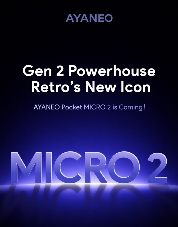 Ayaneo geeft een voorproefje van de Pocket Micro 2, een handheld met horizontale bediening.