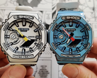 Afgebeeld - de Casio GA-2100MNG-2A (rechts) en GA-2100MNG-7A (links).