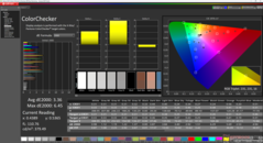 ColorChecker vóór kalibratie (P3)