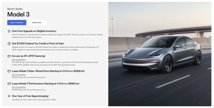 Gratis Model 3 Supercharging promo loopt af op 18 augustus. (Afbeeldingsbron: Tesla)