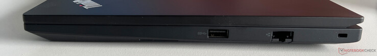 Rechts: USB-A 3.2 Gen.1 (5 GBit/s), Gigabit Ethernet, Kensington Nano-beveiligingssleuf