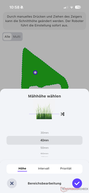 De maaihoogte instellen