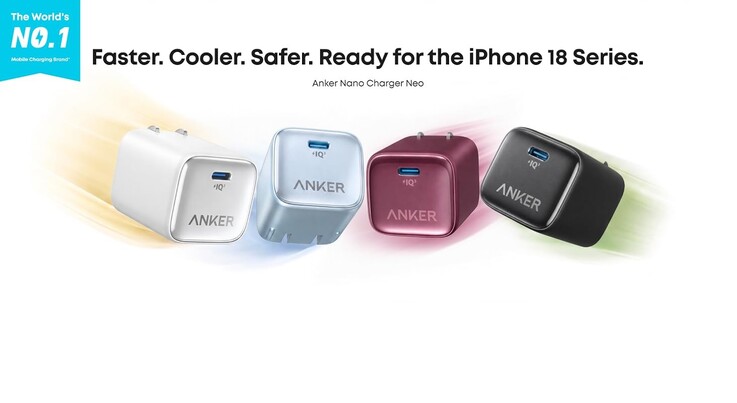 De Anker Nano Charger Neo is verkrijgbaar in vier kleuren