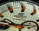 Een close-up van het Casio Edifice-logo