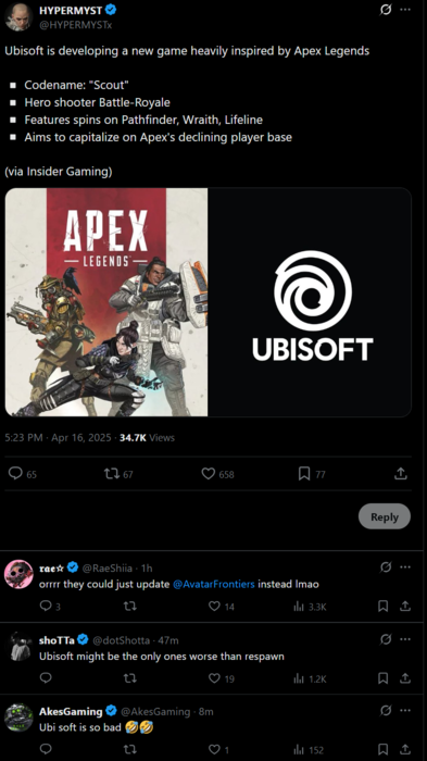 HYPERMYSTx X bericht op Scout (afbeeldingsbron: screenshot, HYPERMYSTx X account)