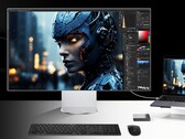 De LG UltraFine 6K 32U990A heeft een bijna randloos paneel in een stijlvolle behuizing. (Afbeeldingsbron: LG)