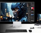 De LG UltraFine 6K 32U990A heeft een bijna randloos paneel in een stijlvolle behuizing. (Afbeeldingsbron: LG)