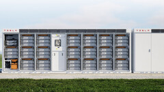 Megapacks voor gebruik van CATL- en BYD-batterijen (Afbeelding: Tesla)