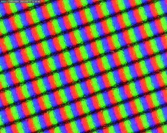 Korrelige subpixels als gevolg van matte overlay