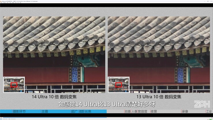 Xiaomi 14 Ultra vs. Xiaomi 13 Ultra: Met 10x zoom is de 14U duidelijk de winnaar.