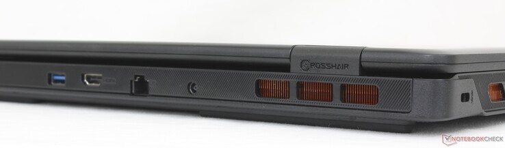 Achterkant: USB-A 3.2 Gen. 1, HDMI 2.1, RJ-45 (1 Gbps), AC-adapter
