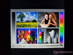 Kleuren zien er slechter uit dan ze in werkelijkheid zijn door de suboptimale kijkhoek tussen de gebruiker en het scherm