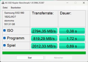 AS SSD kopiëren