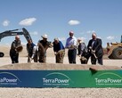 Bill Gates bij de opening van de Natrium natriumgekoelde reactor van TerraPower in Kemmerer, Wyoming. (Bron: Bill Gates blog)