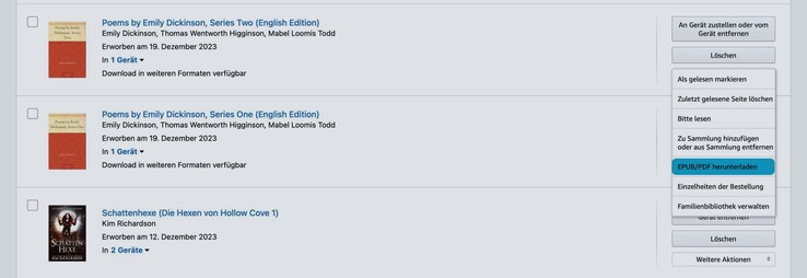 Amazon staat nu DRM-vrije downloads toe van geselecteerde boeken als PDF- of ePub-bestanden.