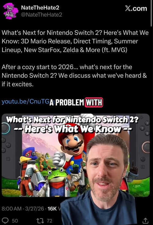 Kit Ellis reageert op NateTheHate Switch 2 lekken