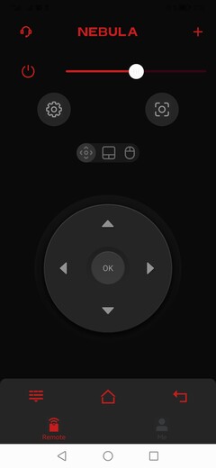 Homescreen Nebula Connect: vervanging voor afstandsbediening