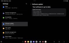 Samsung Galaxy Tab A11+: Software-update