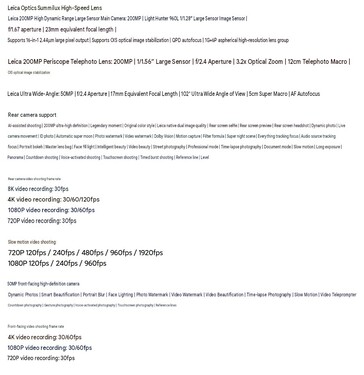 Specificaties van de camera’s van de Xiaomi 18 Pro en 18 Pro Max