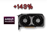 De indrukwekkende en goed geprijsde Radeon RX 9060 XT versloeg de RTX 5060 Ti met meer dan 143% meer stemmen. (Afbeeldingsbron: AMD, bewerkt)