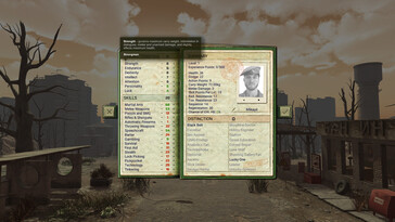 Een afbeelding waarop een personage uit Atom RPG te zien is: een post-apocalyptisch indiegame.