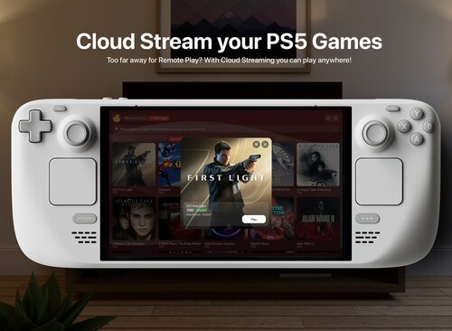 Asobi: Remote Play toont cloudstreaming op een Steam Deck