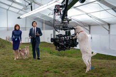 Om de aparte, op de jaren '70 geïnspireerde esthetiek van de show te bereiken, werden de camerabody's gecombineerd met Panavision C Series anamorphic lenzen. (Afbeeldingsbron: Apple TV+)