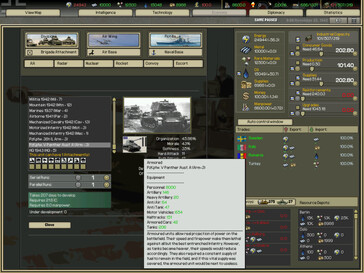 Afbeelding: Een screenshot van de gameplay uit Darkest Hour: A Hearts of Iron Game.