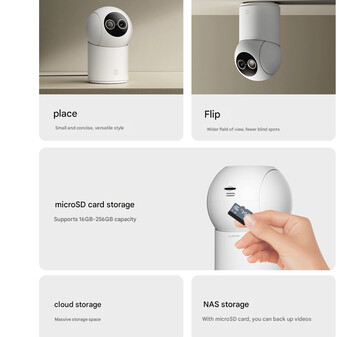 Installatie- en opslagmogelijkheden van de Smart Camera 4 Zoom Edition (Afbeeldingsbron: Xiaomi - machine vertaald)