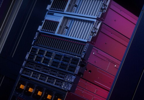 Close-up van Lenovo AI-server