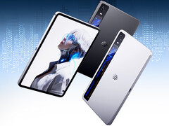 De binnenkort te verschijnen RedMagic-gamingtablet zal naar verwachting worden uitgerust met een batterij van 8.300 mAh. Afbeelding: een promotiefoto waarop het ontwerp van de tablet te zien is.