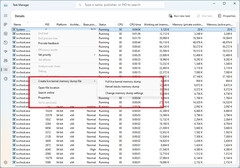 Task Manager maakt het nu mogelijk om live kernelgeheugendumps te maken van het System-proces. (Beeldbron: Microsoft)