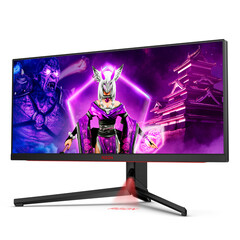 De AOC AGON PRO AG344UXM heeft een hoge MSRP, zelfs voor gaming monitoren. (Afbeelding bron: AOC)