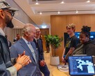 Tim Cook met koning Charles III op het hoofdkantoor van Apple in Battersea Power Station