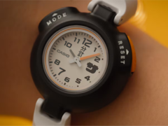 De Casio SAN-100H-7BJR (afbeelding) heeft slechts twee knoppen. (Afbeeldingsbron: Casio)