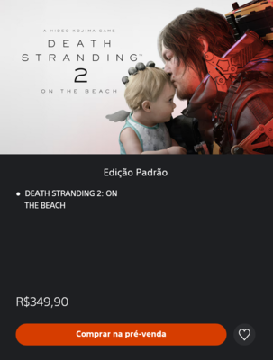 Death Stranding 2 Brazilië PS Store prijs (Afbeelding bron: screenshot, Braziliaanse PlayStation Store)