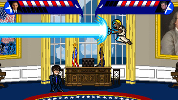 Afbeelding: Een screenshot van de gameplay van Electoral Carnage.