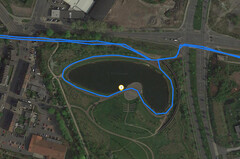GPS test: ZTE Axon 10 Pro – Fietsen om een meer