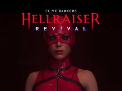 Er wordt een banner getoond voor Clive Barkers Hellraiser: Revival