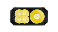 Schijnwerper- en spotconfiguratie van de LED's.