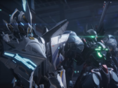 Mecha Break screenshot toont mechs klaar voor de strijd