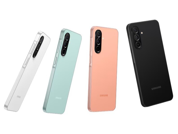 De Samsung Galaxy A26 5G is verkrijgbaar in de kleuren Awesome Mint, Awesome Black, Awesome White en Awesome Peach (Afbeelding bron: Samsung)